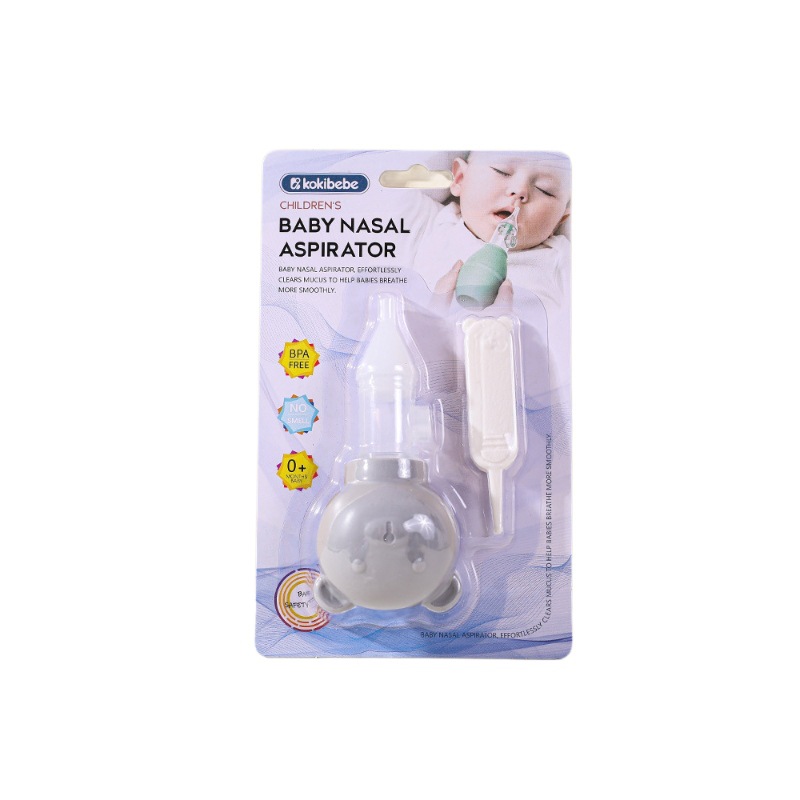 Juego de Aspirador Nasal de TPE con Diseño Anti-reflujo para Recién Nacidos