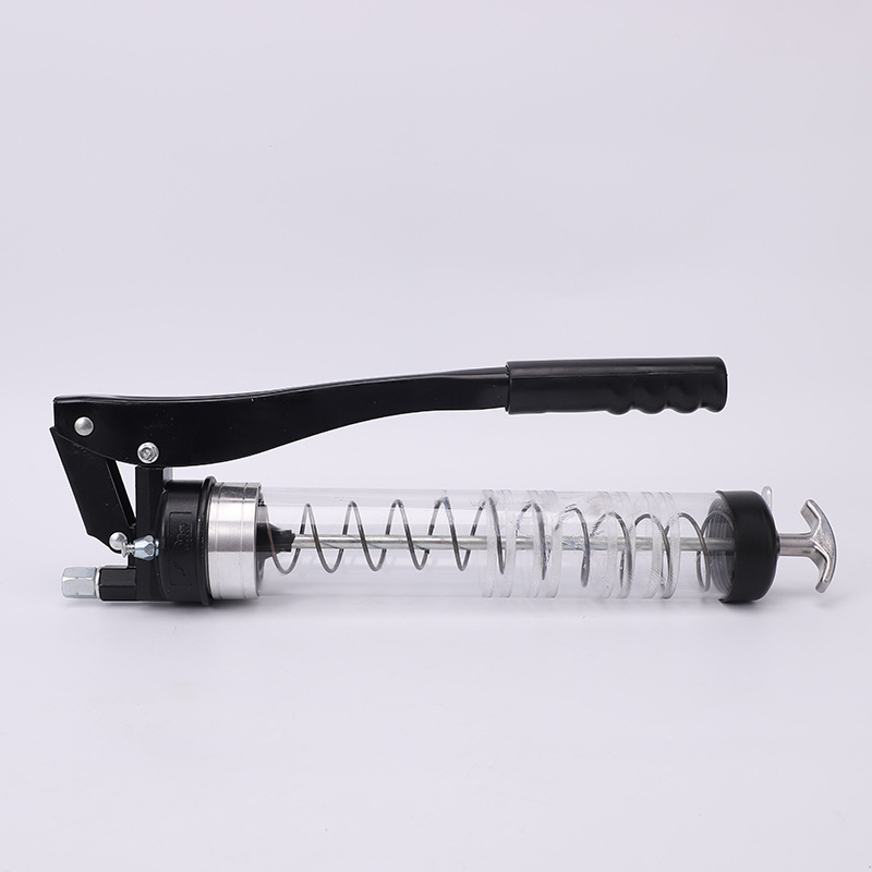 透明弹簧活塞可视黄油枪五金汽修维修工具挖机专用手动省力注油器