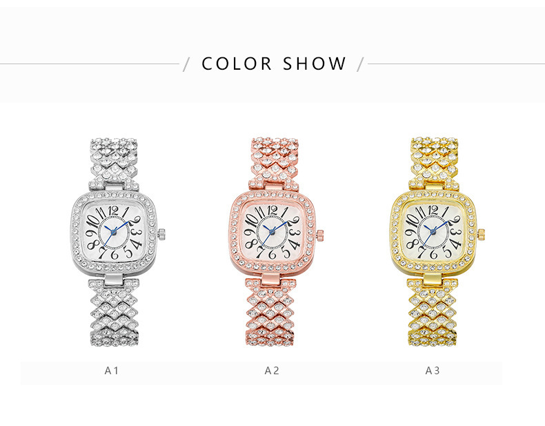 esplosioni più venduti quadrato digitale blu ago moda braccialetto di diamanti orologio da donna orologio da donna_voghion.com