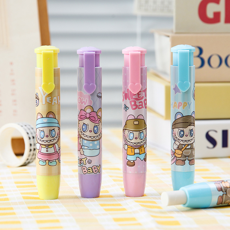 Tipo de pluma presiona la goma