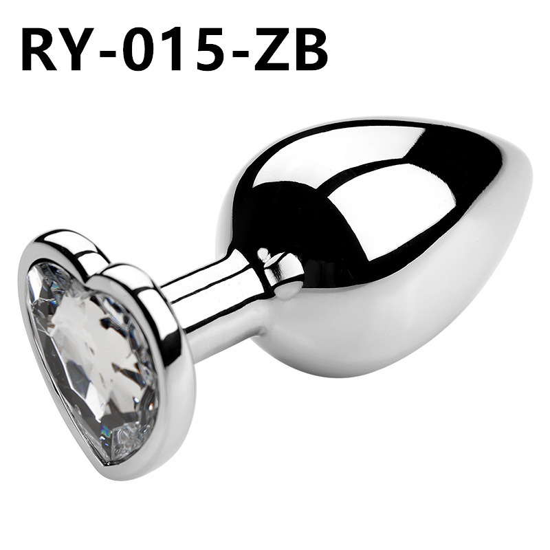 Corazón de metal plug anal back patio para usar artículos sexuales dilatadores coquetear al por mayor SM artículos sexuales para adultos
