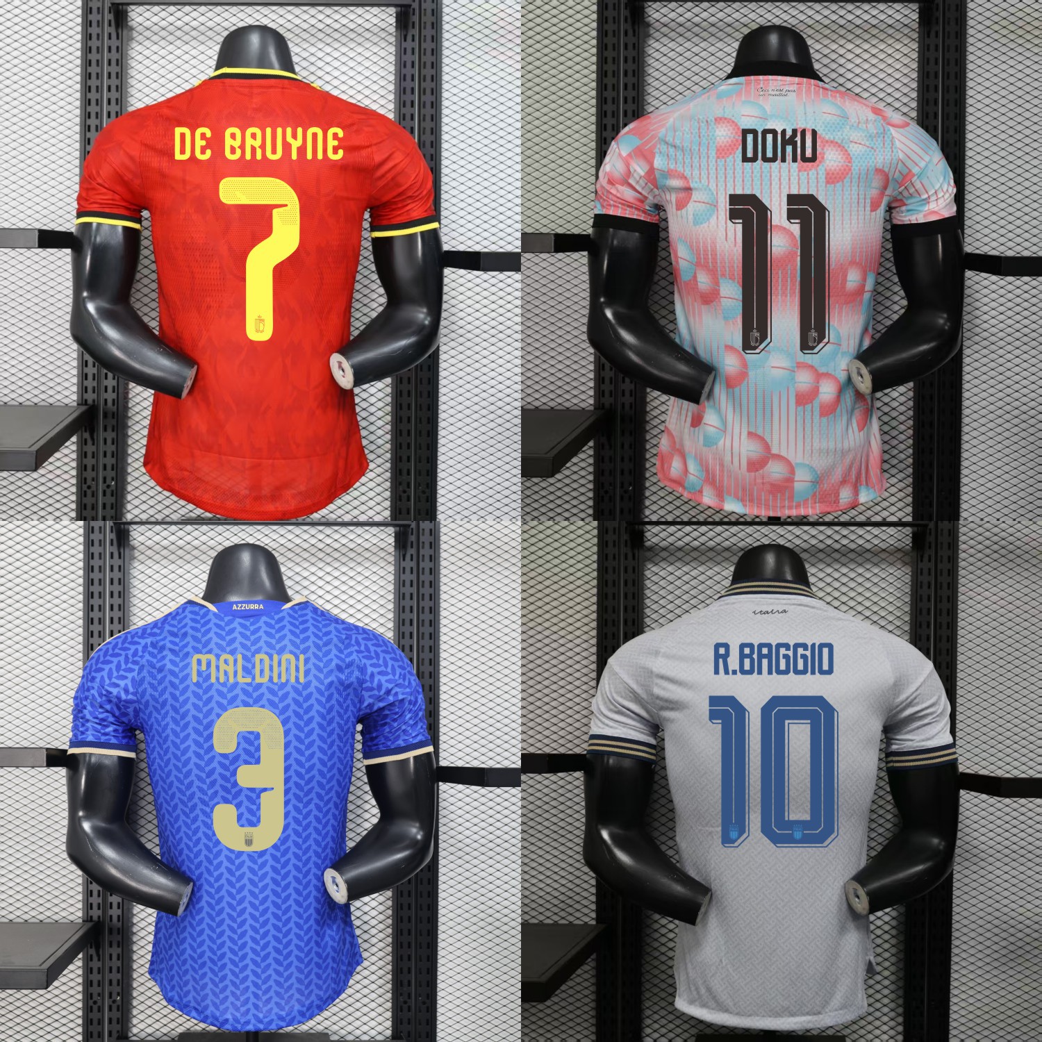 Belçika və İtaliya Futbol Forması - Ev və Səfər