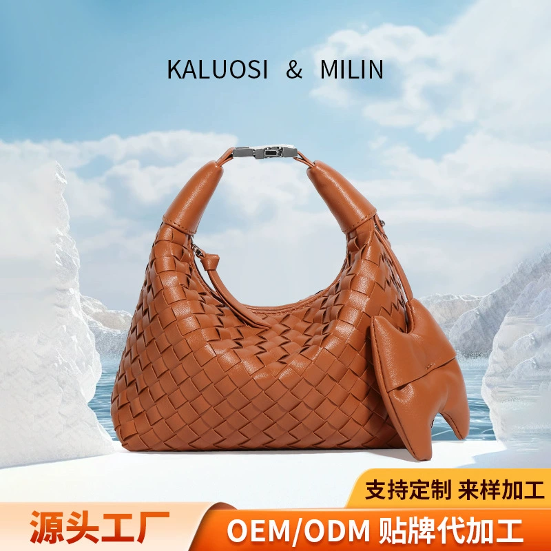 Сумки на заказ для женщин, оригинальный нишевый дизайн, милые и универсальные сумки ручной работы, сумки в форме полумесяца, сумки для пельменей.