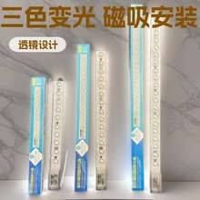 led模组光源 吸顶灯灯芯 条形一体化灯 高亮节能透镜磁吸替换灯盘