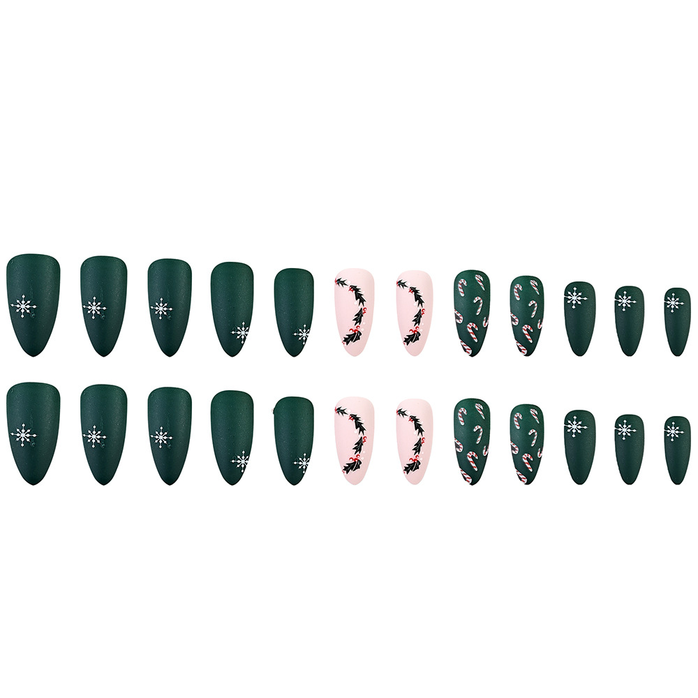 Comercio exterior Navidad verde oscuro esmaltado para usar muletas de bayas de nieve de uñas de vacaciones de uñas blanqueadoras