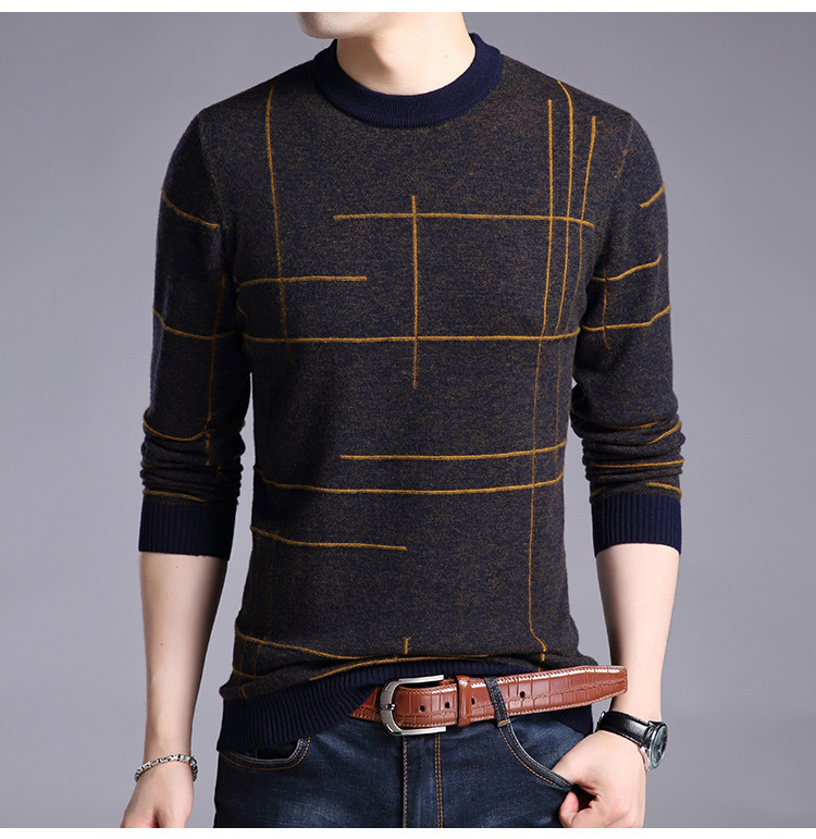Men's Knitted Long Sleeve Shirt - Style 3