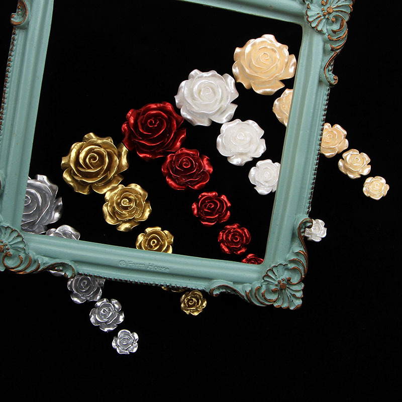 Perla 5 color pintura Rosa nuevo creativo DIY crema pegamento teléfono caso resina material horquilla tocado Accesorios