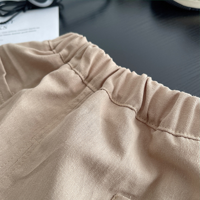 Ensemble d été pour garçon avec col tailleur et manches courtes_voghion.com