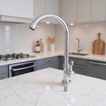 出口东南亚巴西电商款 ABS塑料立式大弯 厨房水槽单冷菜盆大弯龙