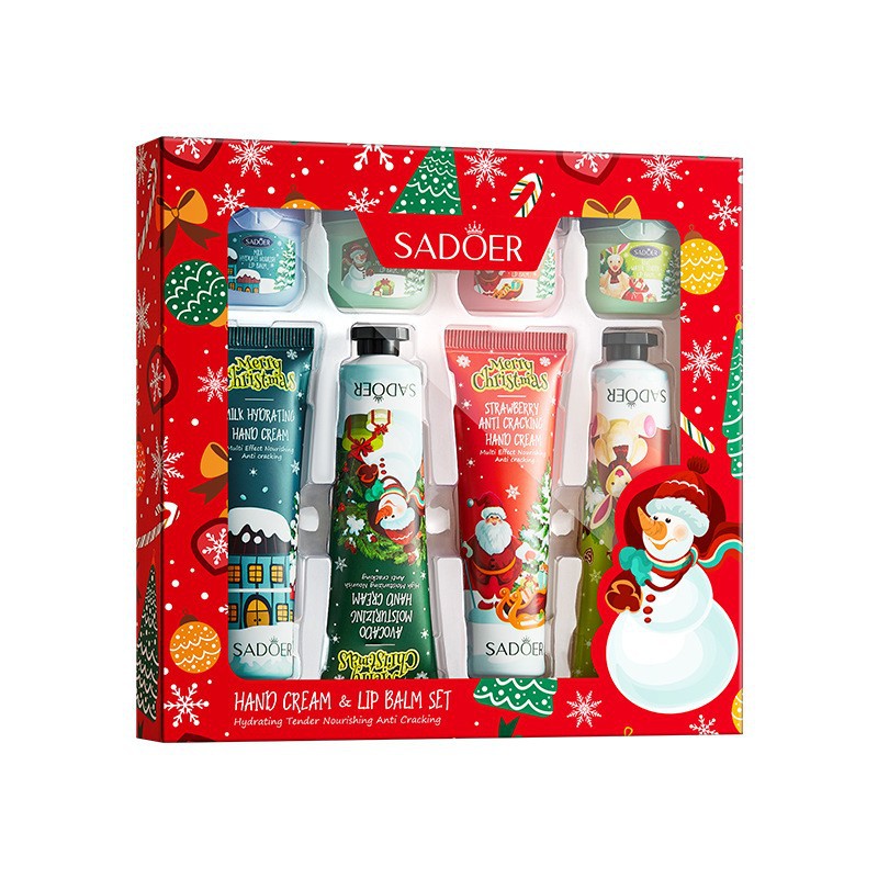 Comercio exterior transfronterizo SADOER colorido traje de crema de manos de flores y frutas hidratante anti-agrietamiento crema de manos regalo image 13
