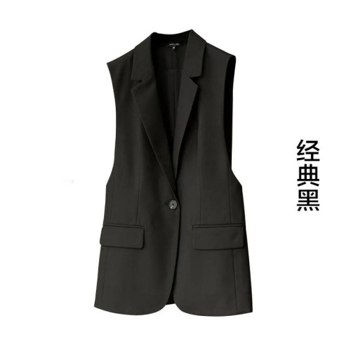 2025 Autumn New Korean Design Style Trendy Casual Women's Suit Vest Outerwear Sleeveless Top