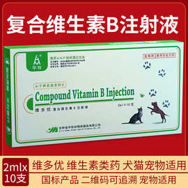 兽用复合维生素B注射液狗狗犬猫消化不良针剂复合B针2ml10支