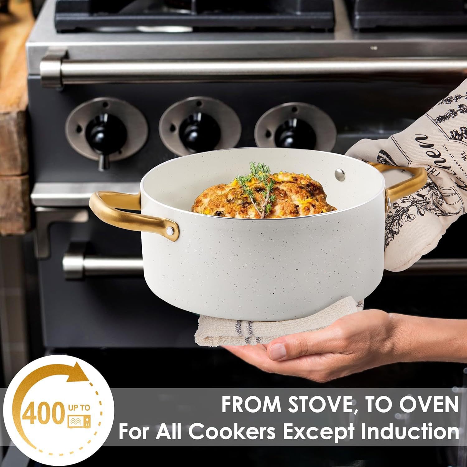 mango galvanizado cerámica doméstica antiadherente, paneles de paneles