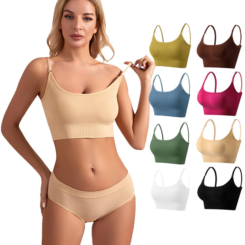 European and American New Style Push-up Bra Sports Underwear Women's Seamless Large Size Base Sling Beautiful Vest Seamless Sexy Back European and American New Style Push-up Bra Sports Underwear Women's Seamless Large Size Base Sling Beautiful Vest Seamless Sexy Back