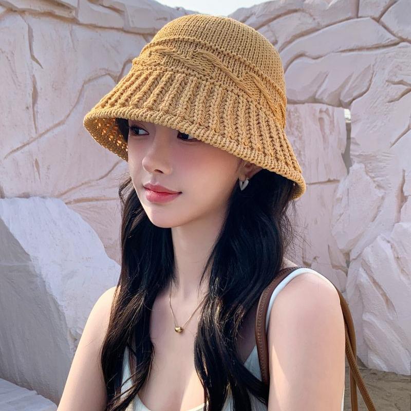Hepburn Style Sun Protection Hat For Women Breathable Visor Hat_voghion.com