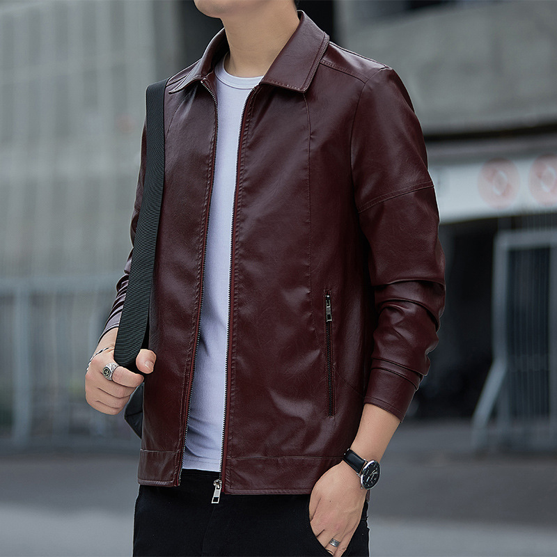 Herrenbekleidung Mode Business All-in-One Freizeitjacke Herren Leder Herren Japanische Mode Herren Reversmantel Herren_voghion.com