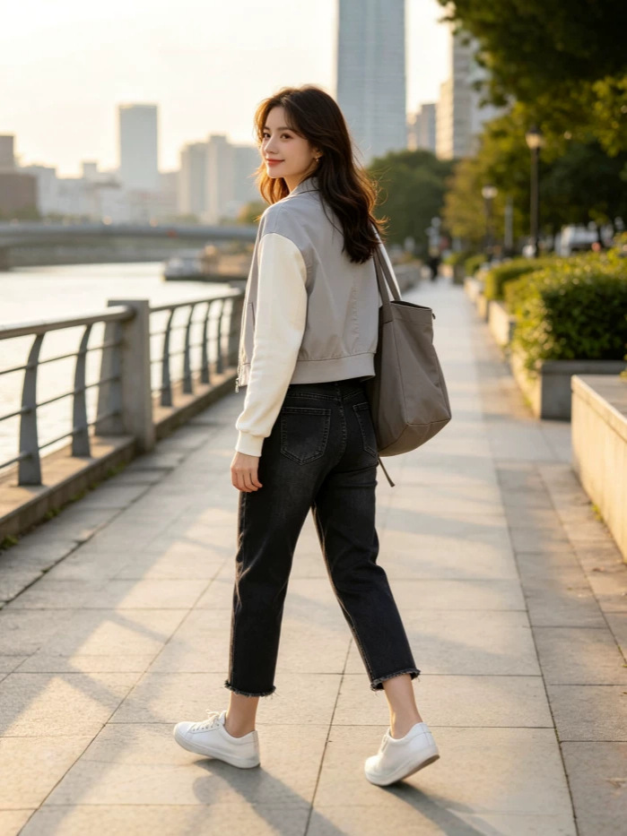 Jeans Capri para Mujer de Mezclilla Elástica con Cintura Alta image 3