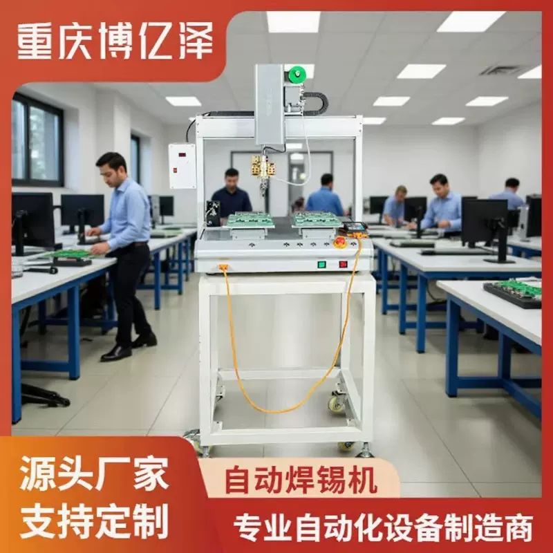 自动焊锡机 桌面式双平台焊接机 电子手机通讯行业专用焊锡设备
