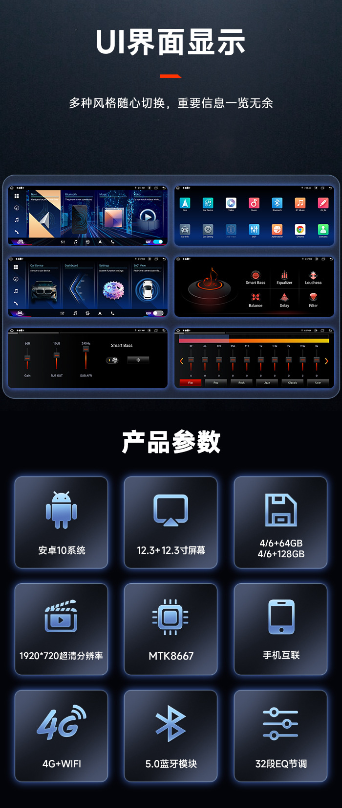 Suitable for 5 Series Bmw F10/F11 Large-Screen Dvd Android Modified Navigation All-In-One Unit Cic Nbt System Universal
