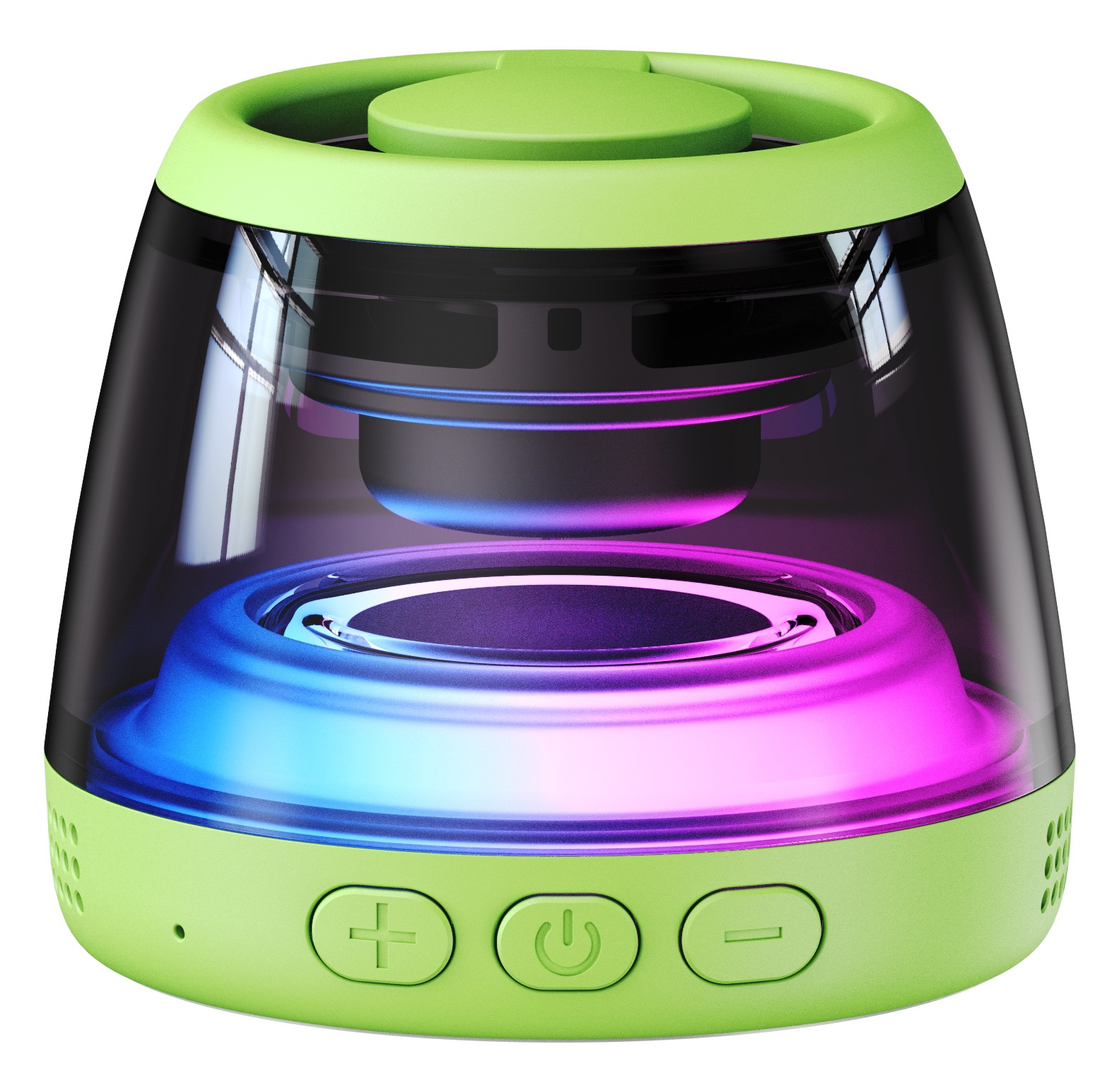 Altavoz Bluetooth magnético M2 transfronterizo Tarjeta inalámbrica Altavoz de luz ambiental Mini RBG Subwoofer Liuli Sonido Bluetooth