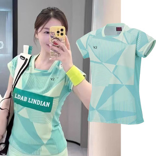 New Badminton Uniforms for Men and Women Quick-Drying Tops Training Uniforms Competition Couple Short-Sleeved Student Competition Uniforms Summer 23082