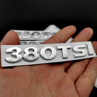 Car logo | displacement number tail labels
