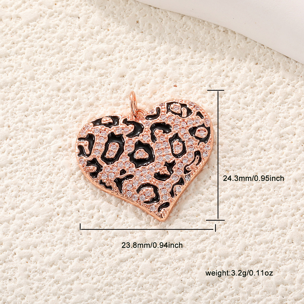 2g Weight Pendant Jewelry Making Type 23.8*24.3mm Jewelry Making Size Zircon Inlay Material DIY Jewelry Accessories Classification 1 Piece Quantity Copper Material Heart Shape Pattern Enamel, Inlay Design IG Style Style 1 Piece 23.8*24.3mm Copper Zircon Heart Shape Pendant 3