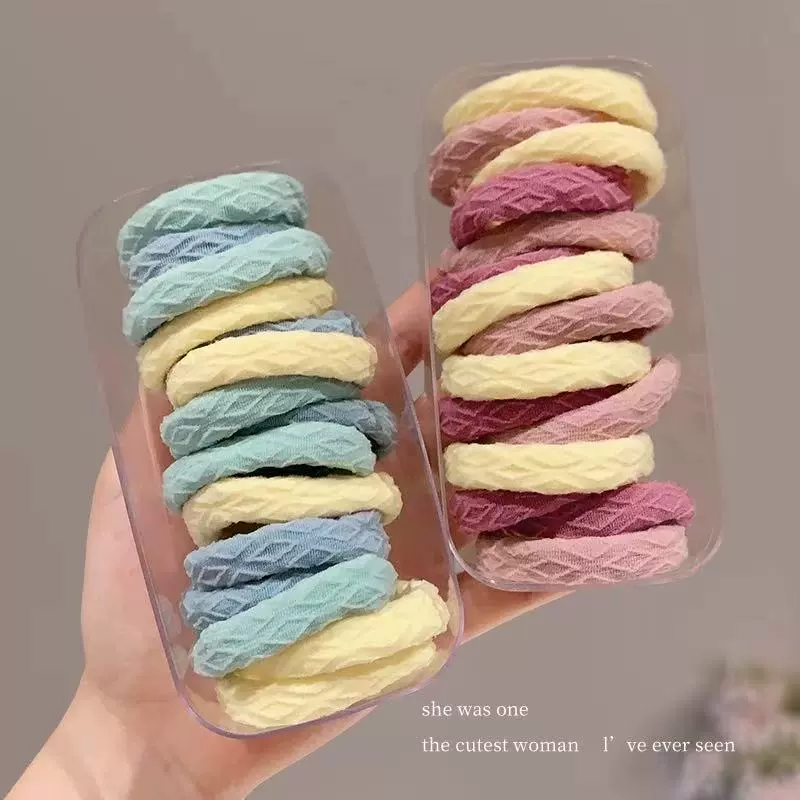 高级感头绳发圈不伤发高弹力耐用无缝发绳发饰女扎头发皮筋头饰