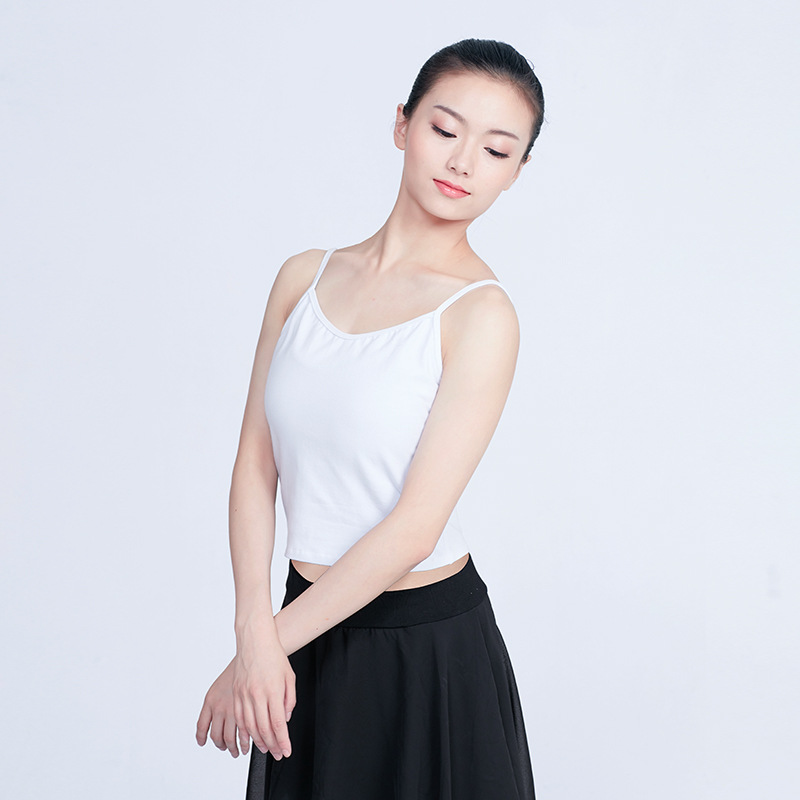 Summer Practice Clothes For Women,White Bottoming Tops,Latin Dance Clothing,Adult Yoga Fitness Vests,Body Suits