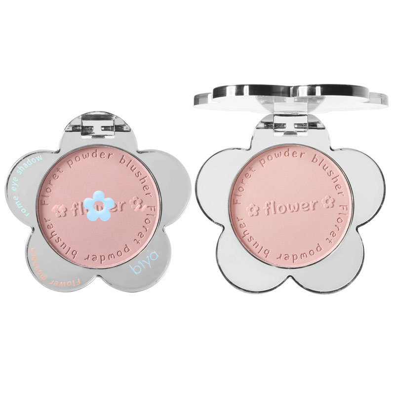 Biya Biya Nen Girl Rubor 2023 Nuevo estilo que ilumina el cutis Maquillaje nude natural Color cálido Mate Monocromo Polvo de rubor monocromático