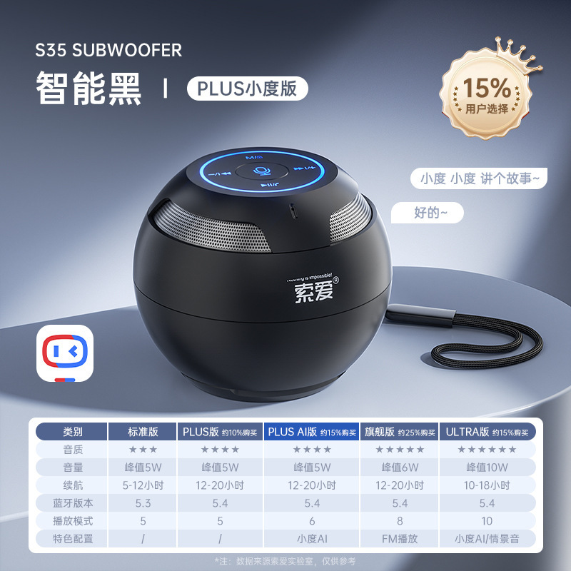 s35蓝牙音响无线小型高音质车载小音箱迷你便携式低音炮新款|undefined