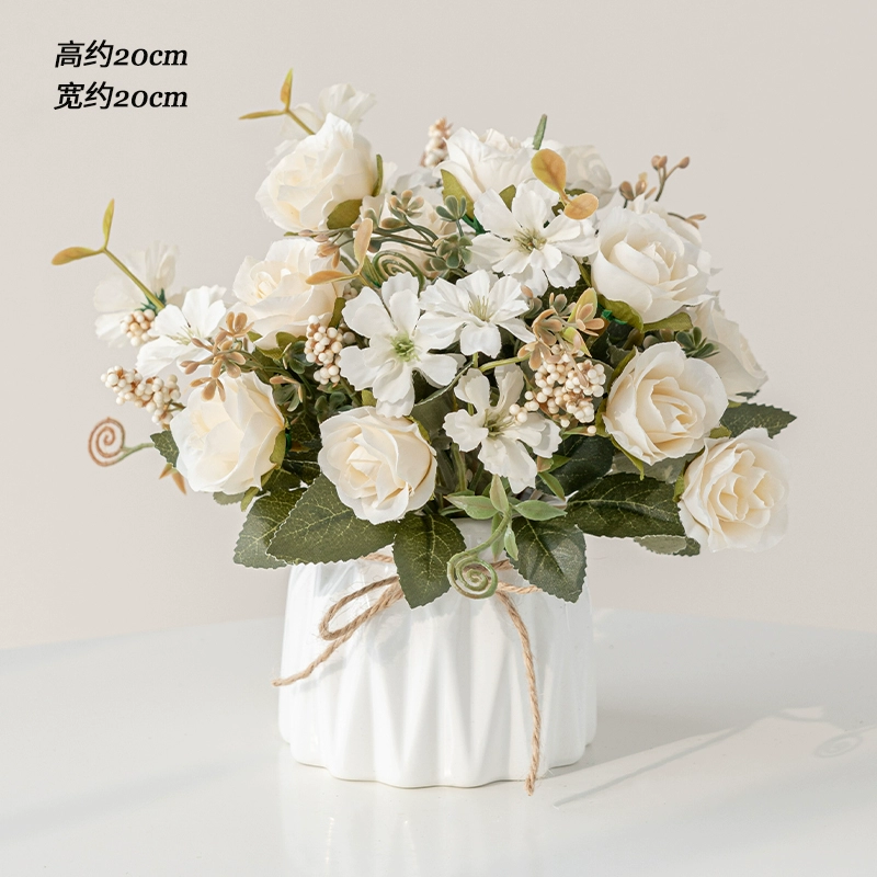 Nordic simulation flower decorative flower decorative flower room fake flowers fake flower plastic flower dining table flower bionic bionic flower bleaching flowers