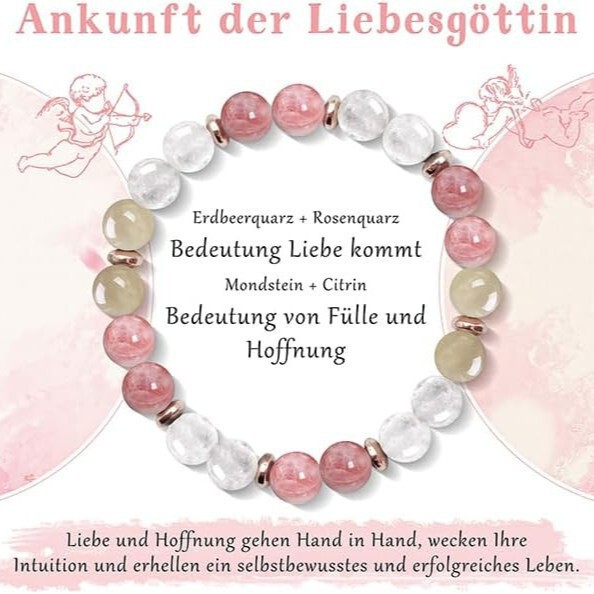 Natural Stone Crystal Healing Bracelet 8mm Amethyst Strawberry Crystal Gold Tiger Eye Anxiety Crystal Quartz Stone Bracelet for Women