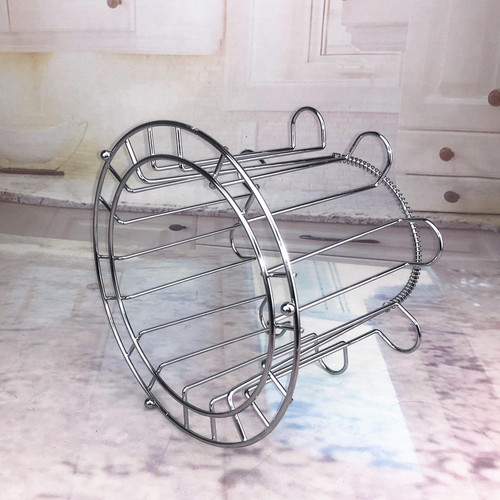Stainless steel eight glass holder wine rack minimalist home eight glass draining rack creative red wine glass holder