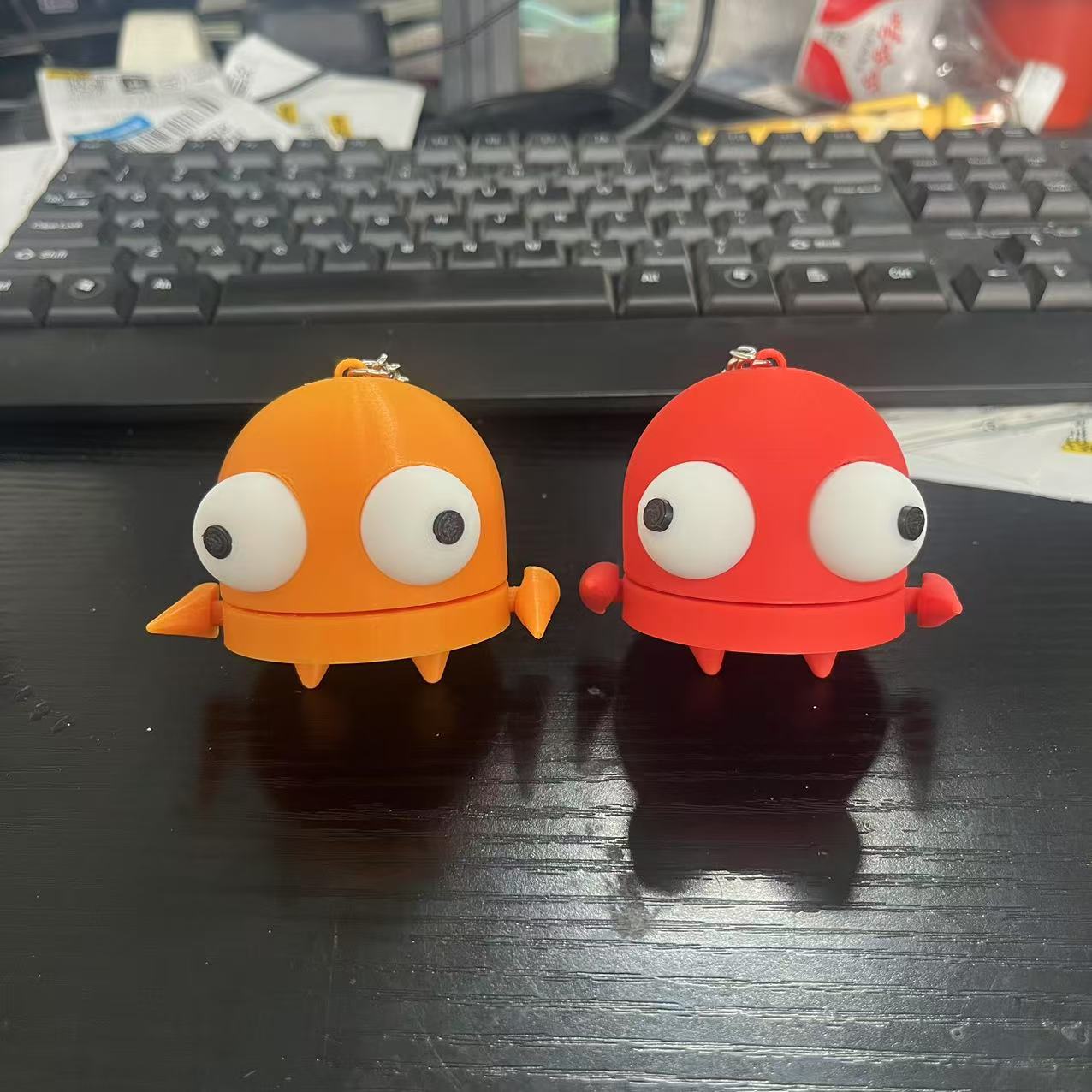 Robot dolls and keychains