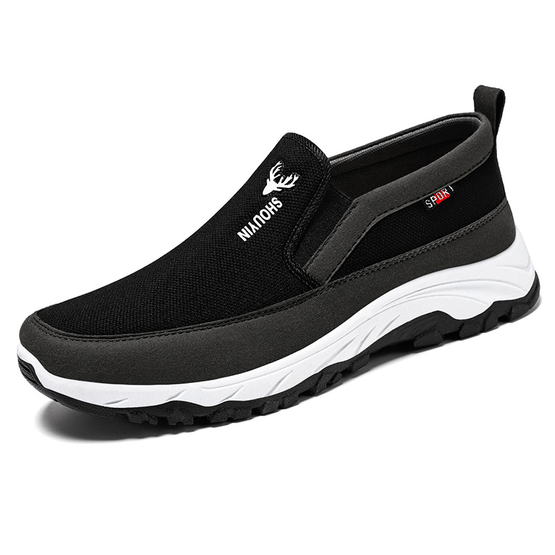Zapatos de Hombre, Nuevo Estilo, Zapatos de Tela Sin Cordones, Zapatos Casuales para Transmisión en Vivo, Dropshipping, Zapatos Casuales con Suela Suave, Mocasines