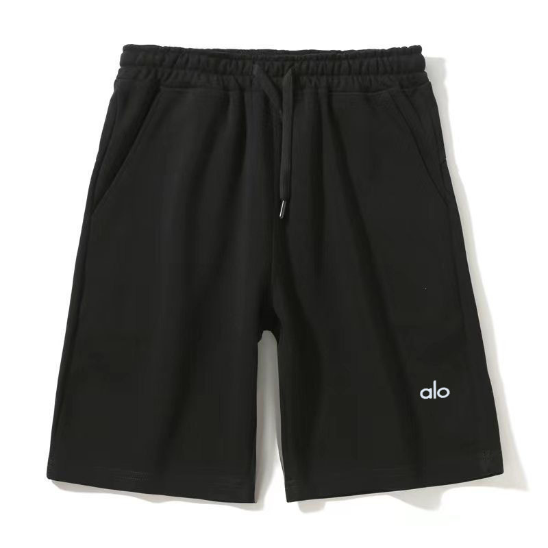 Cross-Border American Fashion Brand Alo Yoga Spring and Autumn Men's Embroidered Shorts Fitness Pure Cotton Loose Casual Sports Large Size Cross-Border American Fashion Brand Alo Yoga Spring and Autumn Men's Embroidered Shorts Fitness Pure Cotton Loose Casual Sports Large Size