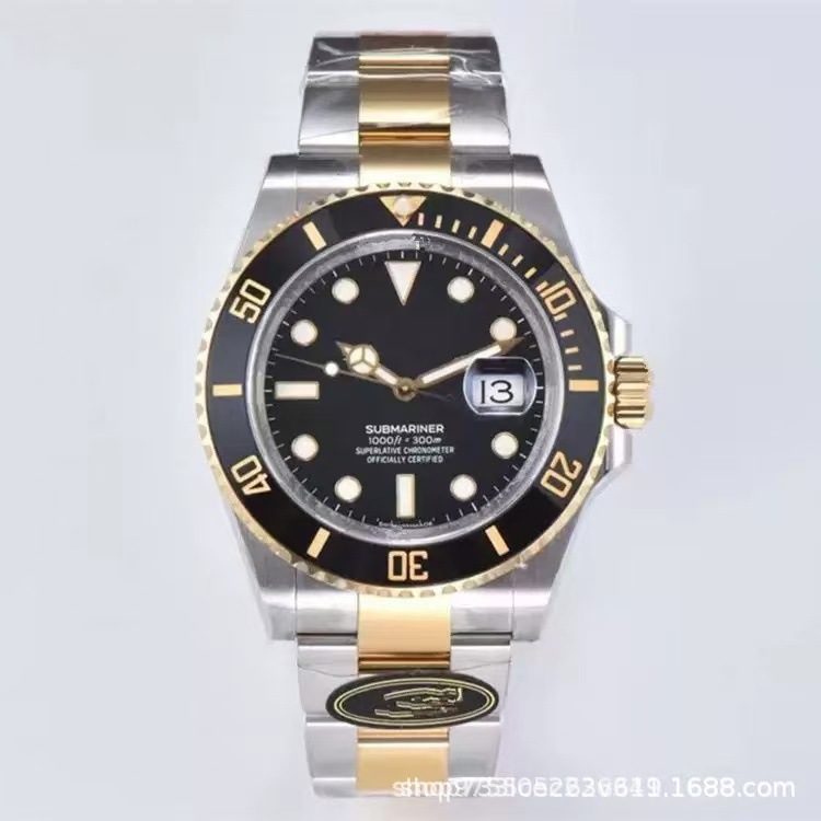 Fábrica VS fábrica ZF fábrica verde agua fantasma automático 316 acero inoxidable luminoso negro fantasma azul fantasma mecánico cinturón de acero anillo de cerámica