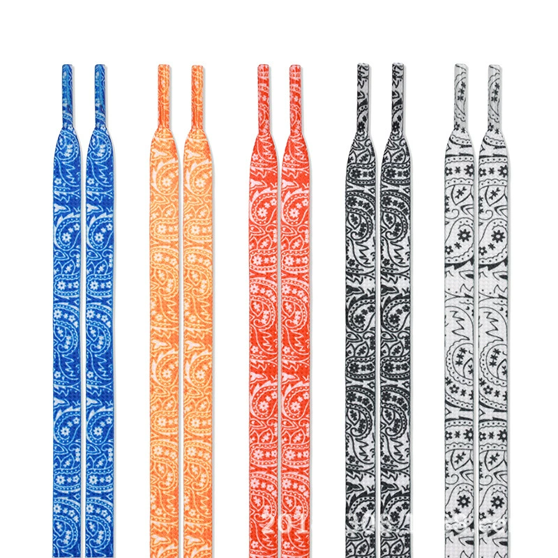 Адаптированные к AJ1 Air Force One Красочные модные шнурки для мужчин и женщин Плоские шнурки AJ4 Креативные шнурки AF1 со шнурками с цветком кешью