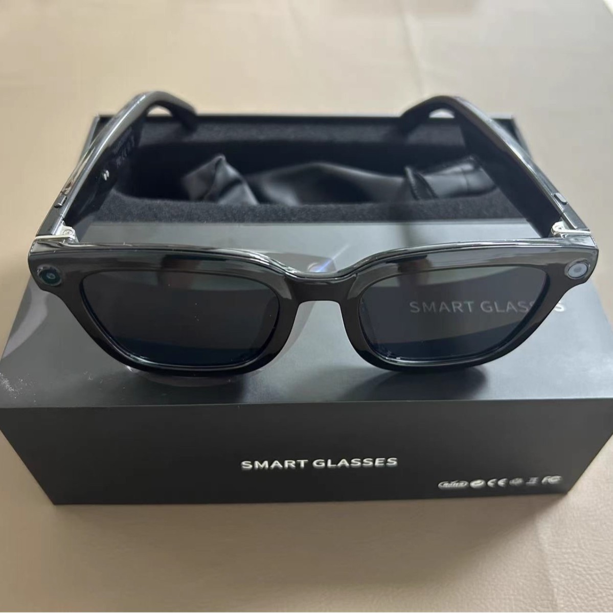 V03-T6Ai Smart Shooting Glasses 8 Million High-Definition Cameras 1200P Anti-Shake High-Definition Video Recording Dual Microphones