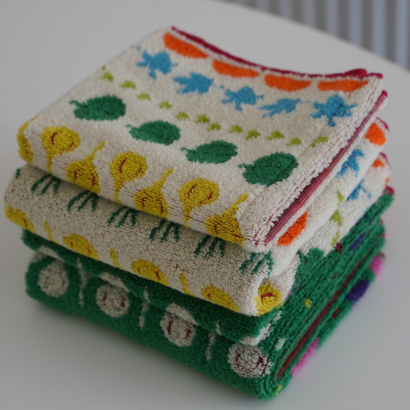 Yan value online! Designer style! Export to Japan Selected Long-staple Cotton Vegetable Ping-pong Square Towel Bath Towel