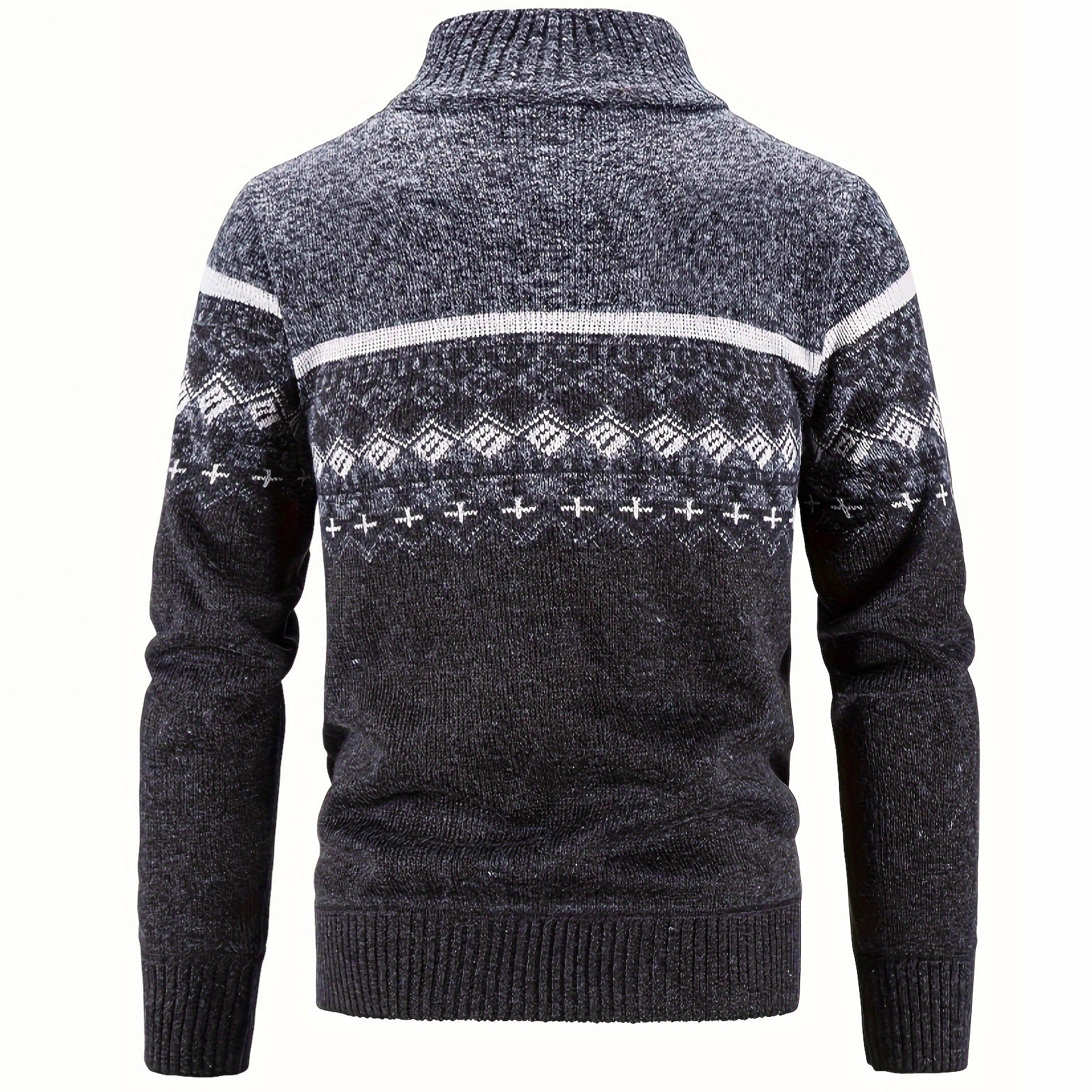 Transfronterizo Europa y América Amazon invierno hombre de cuello alto camiseta de lana gruesa casual delgada suéter casual abrigo cardigan suéter