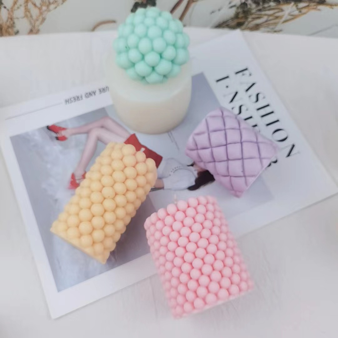 DIY silicone mold geometric cylindrical series Candle aromatherapy ball/cylindrical handmade soap ornaments cake grinder
