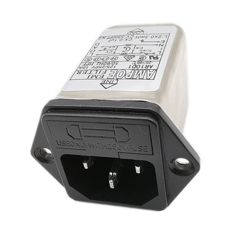 带保险插座电源滤波器AR10D1  AR06D1 10A6A3A 电磁抗干扰滤波器