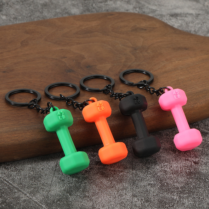 Creative Fitness Equipment Dumbbell Keychain Pendant Couple High-Value Small Gift Keychain Backpack Pendant Creative Fitness Equipment Dumbbell Keychain Pendant Couple High-Value Small Gift Keychain Backpack Pendant