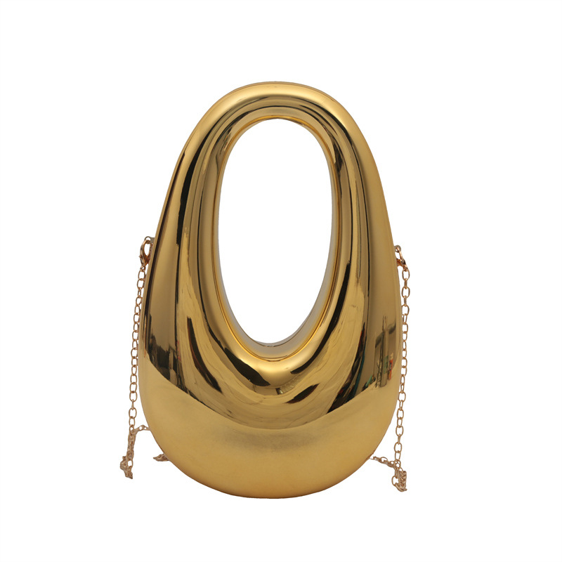 아크릴 하드 쉘 박스 가방 2024 국경 새로운 질감 패션 디너 백 체인 여성용 가방 팔 가방