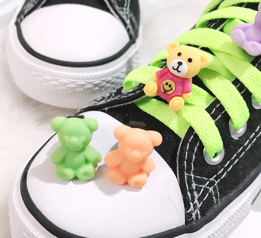 1 Piece Quantity Color Block Shoe Accessories Resin Comfort Slippers Summer Shoe Buckle