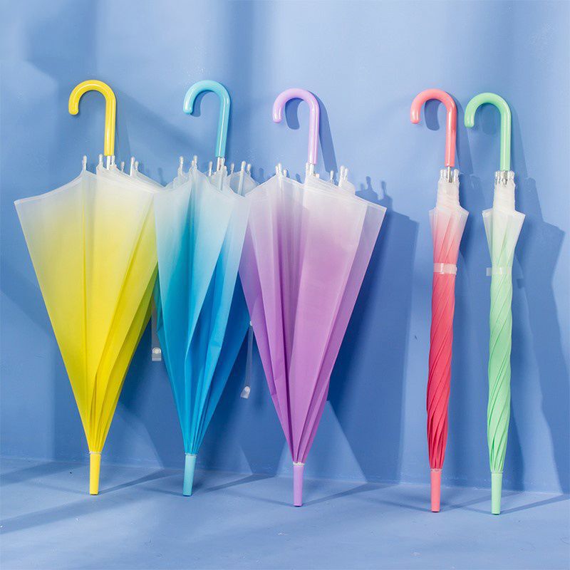 Creative Semi-Automatic Folding Umbrella for Men and Women, Straight Long Handle, Transparent Sunny Umbrella, Student Cute Kidsren, Korean Version, Small and Fresh Creative Semi-Automatic Folding Umbrella for Men and Women, Straight Long Handle, Transparent Sunny Umbrella, Student Cute Kidsren, Korean Version, Small and Fresh