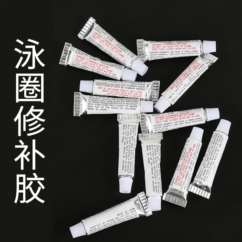 Anillo de natación pvc pegamento de reparación agente de reparación kit de reparación utilizado para productos inflables suministros de agua ventas directas de fábrica js