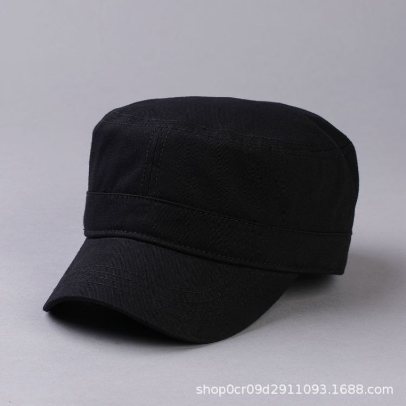 Solid Color Flat-Top Men's Hat American Version Ladder Navy Hat Fashionable Comfortable Breathable Classic Men's Hat
